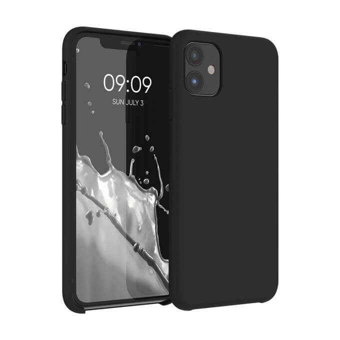 Silicone Protective Black Case - For iPhone 11 - mosaccessories